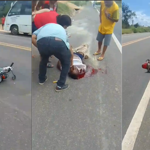 Motociclista morre em acidente na localidade Cajazeiras; motorista fugiu sem prestar socorro